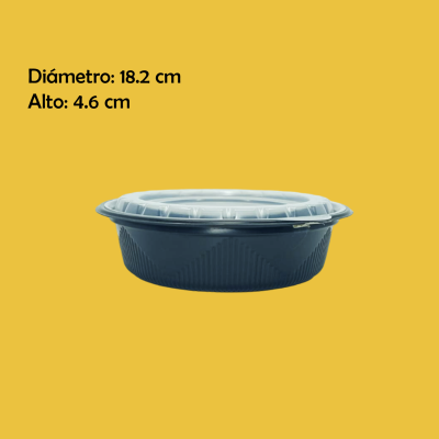 CONTENEDOR HERMETICO CON TAPA 100PZ 18.2X4.6 CM CPP20-3