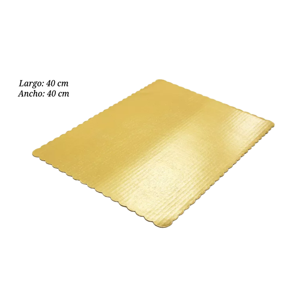 BASE PASTEL 40X40 DORADA