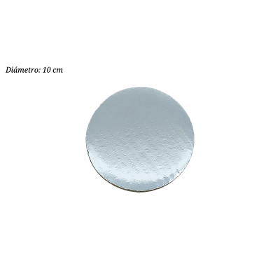 BASE PLATEADA 10CM CARTON PASTELOSO