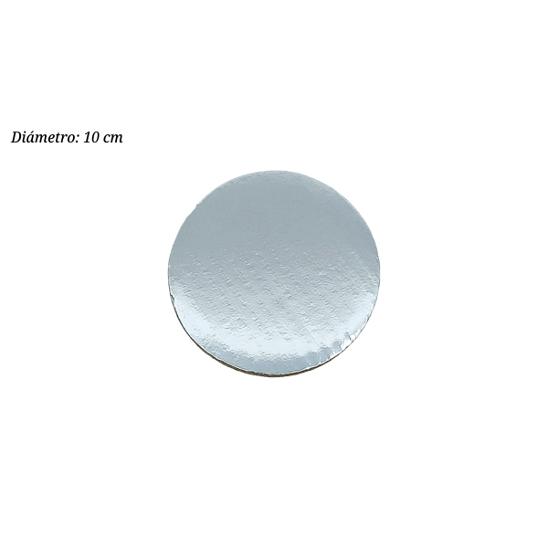 BASE PLATEADA 10CM CARTON PASTELOSO