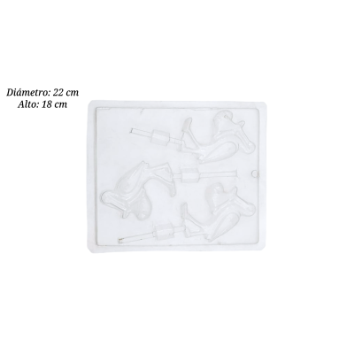 MOLDE PALETA CHOCOLATE DELGADO