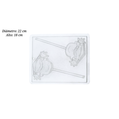 MOLDE PALETA CHOCOLATE DELGADO