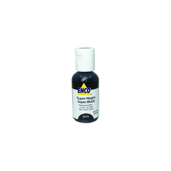 COLOR EN GEL SUPER NEGRO ENCO 20GR