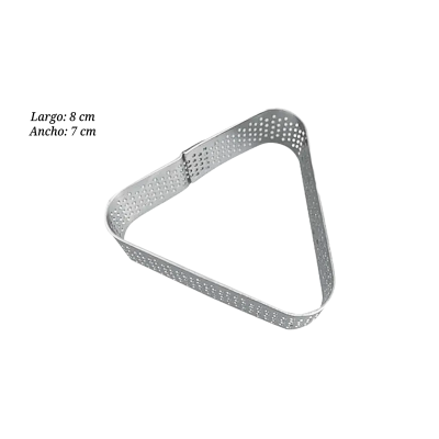 ARO AINOX PERFO P/TARTA TRIANGULO 8X7CM TOL000989