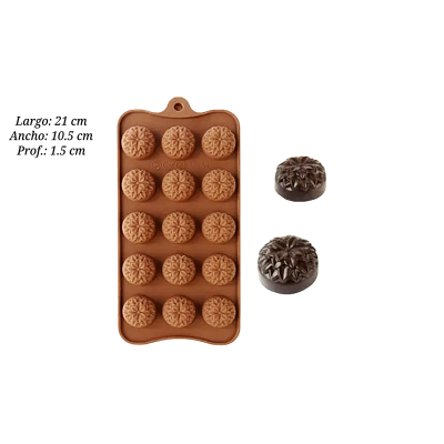 MOLDE SILICON BROWN NOCHE BUENA 5-5264