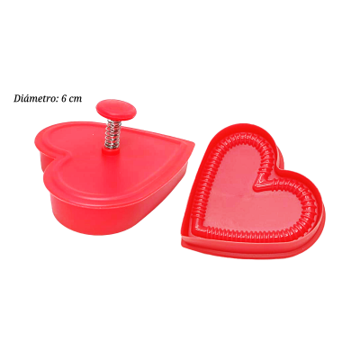 CORTADOR EYECTOR DE PLASTICO CORAZON