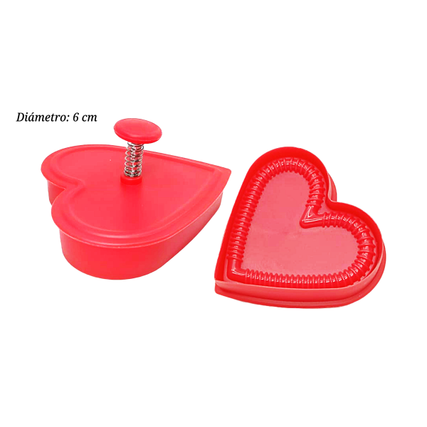 CORTADOR EYECTOR DE PLASTICO CORAZON