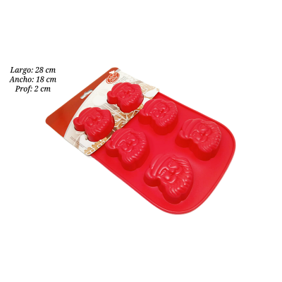 MOLDE SILICON CARITAS SANTA CLAUS 6 CAV 5-5067