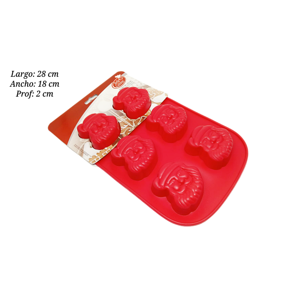 MOLDE SILICON CARITAS SANTA CLAUS 6 CAV 5-5067