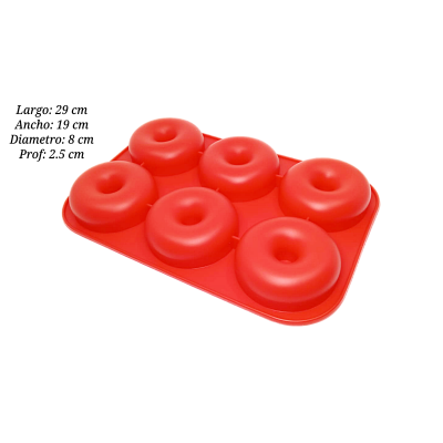 MOLDE DE SILICON DONA 8X2.5CM 6 CAVIDADES