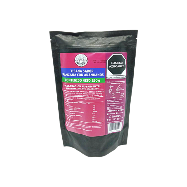 TISANA FRUTAL MANZANA C/ARANDANOS 250GR ITI-062 ETRUSCA