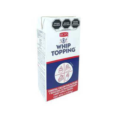 WHIP TOPPING SABOR VAINILLA CREMOSA RICHS 12X1LT