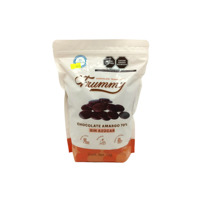 CHOCOLATE AMARGO 70% SIN AZUCAR FRUMMY 10X1KG