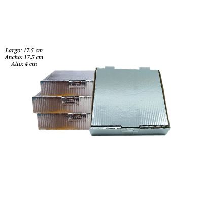 CAJA P/PIZZA TERMICA 17.5X17.5X4CM C-3