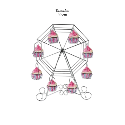BASE P/CUPCAKES RUEDA FORTUNA OCTAGONAL 4-2350