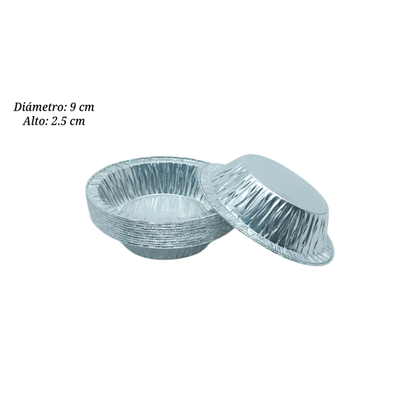 MOLDE ALUMINIO NO.4 TARTALETA 1000PZA (A-104) AL-09
