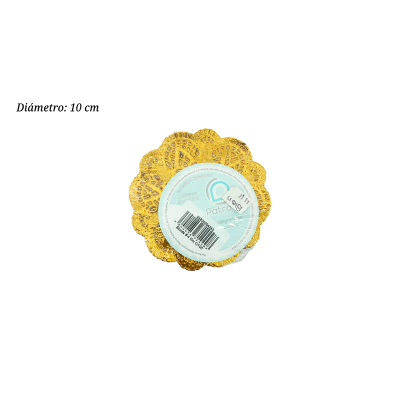 BLONDA NUM 4 DORADA 100PZ PATROSA 10CM