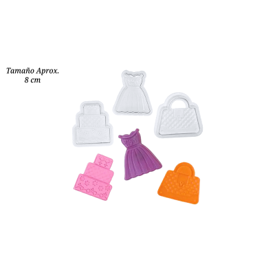 CORTA/EYECTOR PASTEL, VESTIDO Y BOLSO 4-1826