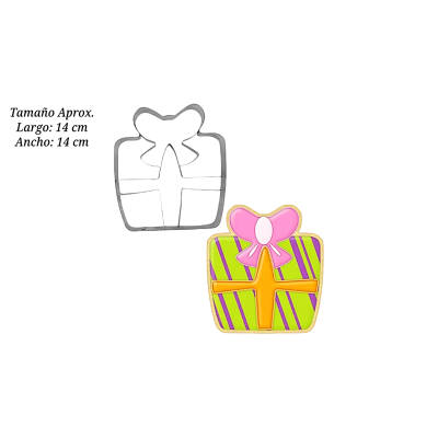 CORTADOR DE GALLETA CAJA DE REGALO AINOX