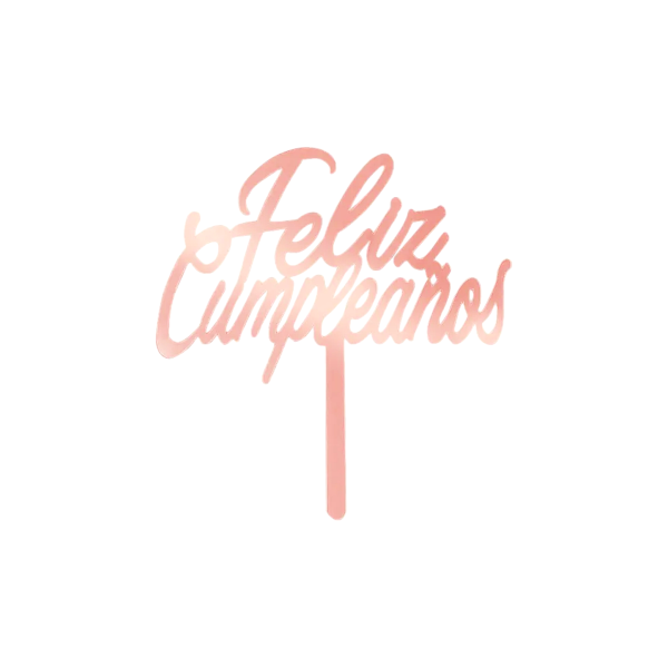 DECO ACRIL FELIZ CUMPLEAÑOS ROSA CTP000789