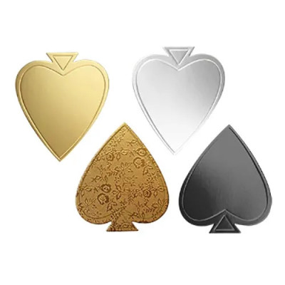 BASE MONOPOR PLATA,DORADA 4-2566 4-2567 CORAZON