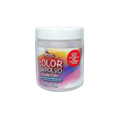 COLOR EN POLVO ROJO COCHINILLA 100GR BAKER