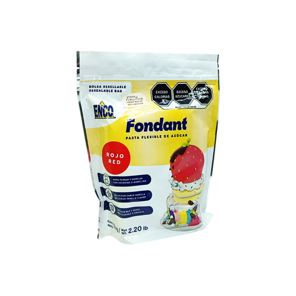 FONDANT ROJO ENCO 1KG