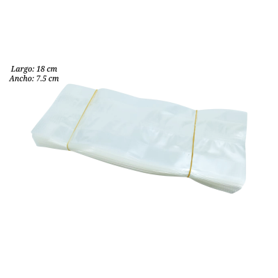 BOLSA CELOFAN UN CUARTO ZAK 18X7.5CM