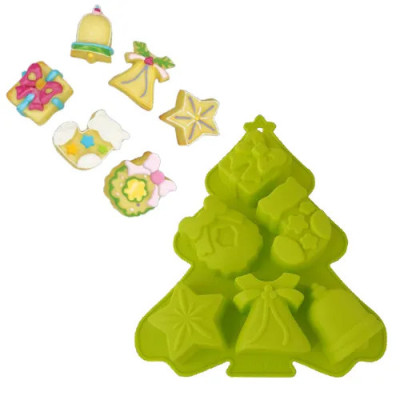 MOLDE SILICON NAVIDENO 6 CAV 5-5431