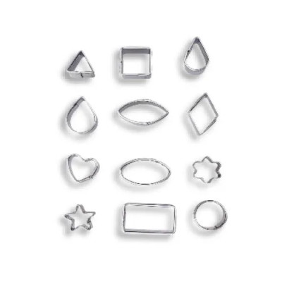 JGO CORT METAL FIG GEOMETRICAS 12PZ 4-2951