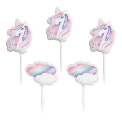 VELA PALILLO UNICORNIO NUBES ROSAS/VERDE CND001062