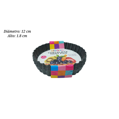 MOLDE TOL001134 TARTALETA 12X1.8CM 6PZ