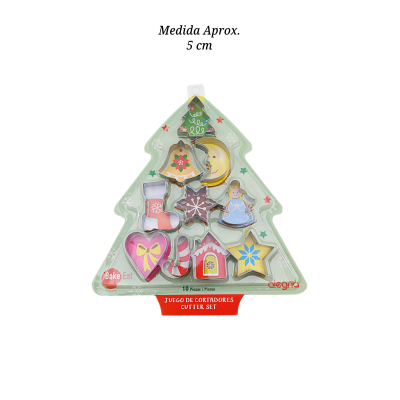 CORTADOR GALLETAS ANGEL BOTA COPO 10PZ AINOX