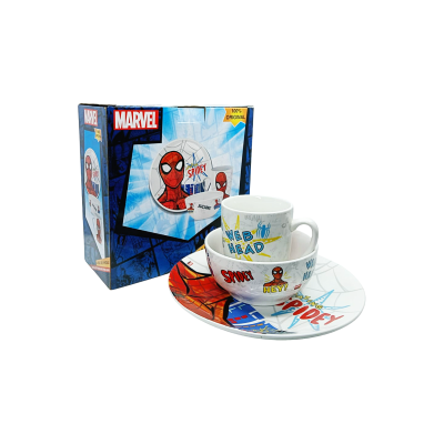 VAJILLA DE PORCELANA SPIDERMAN 3PZ 2415-4129