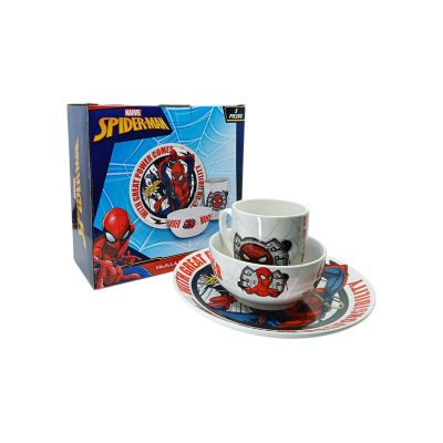 VAJILLA DE PORCELANA SPIDERMAN 3PZ 2415-4205