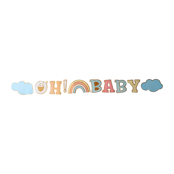 BANDERIN OH BABY NUBES, ARCOIRIS PPR001596