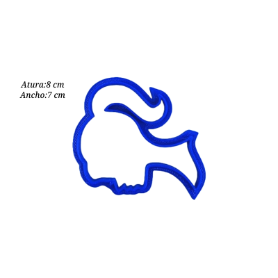 CORTADOR DE SILUETA BARBIE DE PLASTICO CTRPLA-64