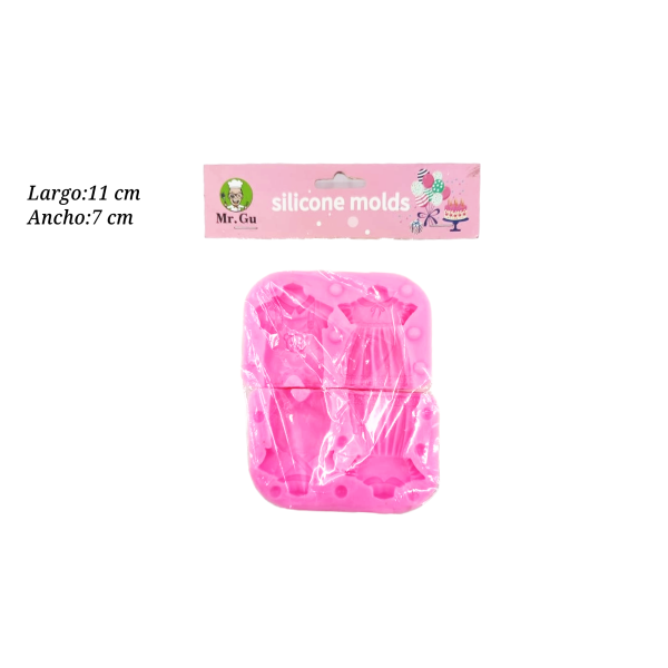 MOLDE SILICON ROPA P/ BEBE COL 661682750