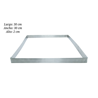ARO CUADRADO ACERO INOX 30X30X2 GILO