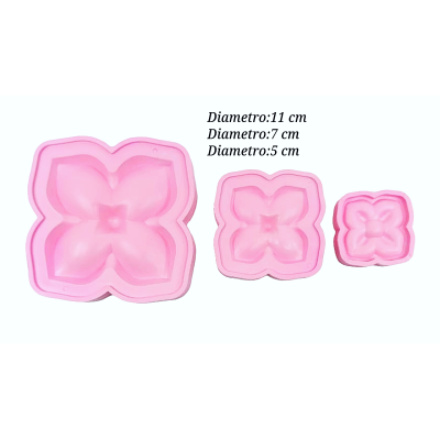 MOLDE PLASTICO ROSA CAPULLO FOMI 31114