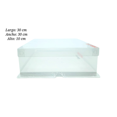 CAJA P/PASTEL 30X30X10 CM FX10CHEESECAKE UEEN