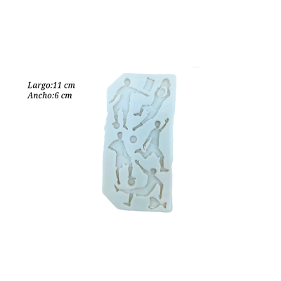 MOLDE SILICON MINI FUTBOL COL 661680802