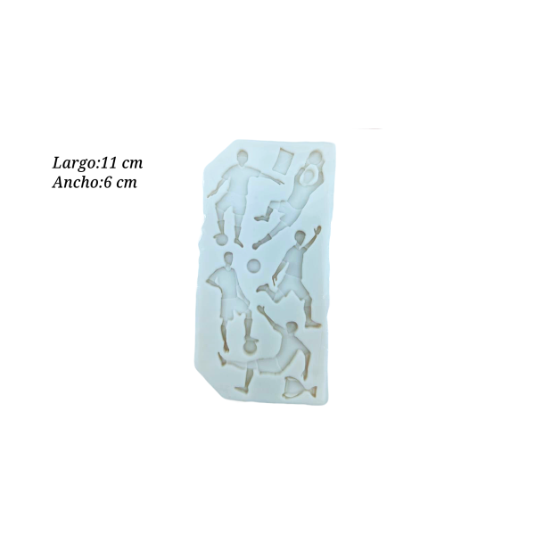 MOLDE SILICON MINI FUTBOL COL 661680802