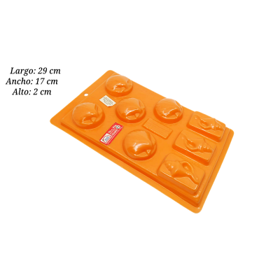 MOLDE SILICON NARANJA INTERMEX
