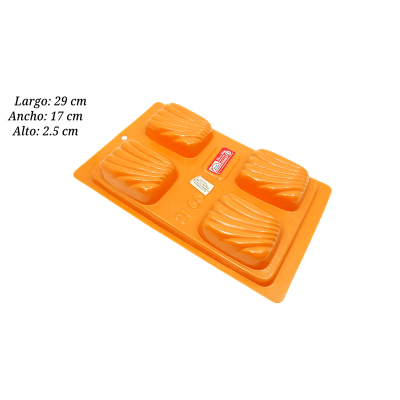 MOLDE SILICON NARANJA INTERMEX