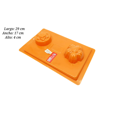 MOLDE SILICON NARANJA INTERMEX