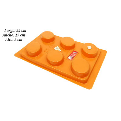 MOLDE SILICON NARANJA INTERMEX