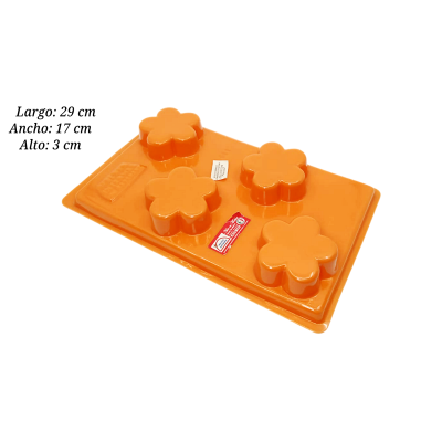MOLDE SILICON NARANJA INTERMEX
