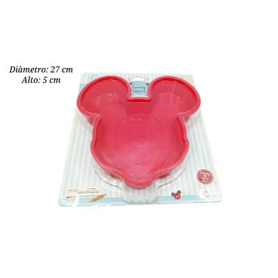 MOLDE DE SILICON PAN PASTEL FIGURA MICKEY MOUSE