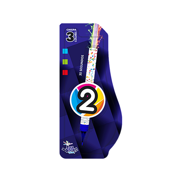 VELA N. 2 LUMINOSA BLISTER WOW